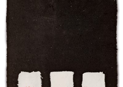 נוכחות פחם, 1981, נייר עשוי ידנית
